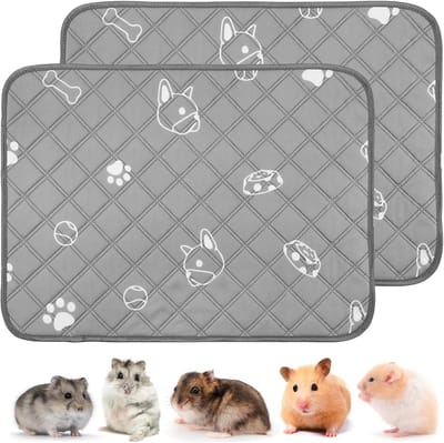 PIPI Pack of 2 Guinea Pig Pads Washable for Small Animals Pee Urine Pad Quick Absorbing Rabbit Pads for Rabbits - ShopVlot