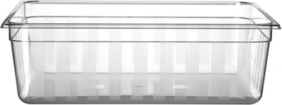 HENDI Gastronorm container – 58L – transparant polycarbonaat – 650x530x200 mm