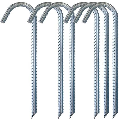 Grondanker grondankers verzinkt tentharingen tuin haringen trampoline haringen tuinpalen palen stakes tentharingen landschap nietjes schommel 6 stuks 30 cm