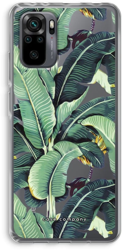 Case Company® - Hoesje geschikt voor Xiaomi Redmi Note 10 Pro hoesje - Bananenbladeren - Soft Cover Telefoonhoesje - Bescherming aan alle Kanten en Schermrand
