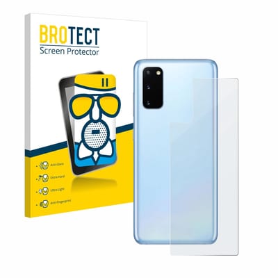 BROTECT - Screenprotector voor Samsung Galaxy S20 (Achterkant) - Folie Beschermfolie Beschermglas matte