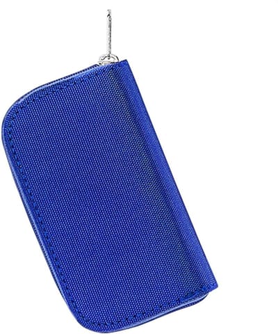 Kaartenetui - Kaarthouder - Opslag Geheugenkaarten - Waterdicht Schokbestendig - 22 Kaarten - Blauw