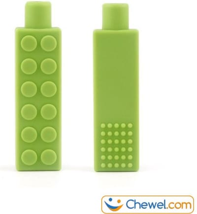 Potlood kauwdop / bijtdop bouwblokje | Diverse kleuren - Groen