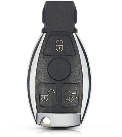 XEOD Autosleutelbehuizing - sleutelbehuizing auto - sleutel - Autosleutel / Geschikt voor: Mercedes 3 Knops smart sleutel