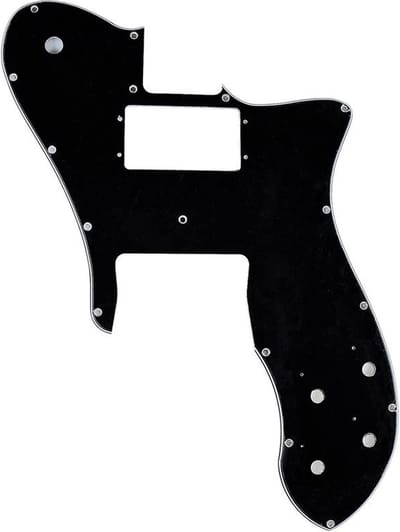Fender 54523049 pickguard ‘72 Tele Custom, 16 screw holes, 3-ply, black