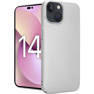 ShieldCase telefoonhoesje geschikt voor Apple iPhone 14 ultra thin case - zilver - Dun hoesje - Ultra dunne case - Backcover hoesje - Shockproof dun hoesje