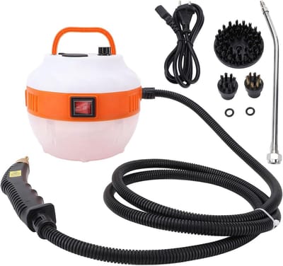 Handstoomreiniger - Draagbare stomer - Grondig reinigen - Hoge druk stoom - 1 Liter tank - Wit