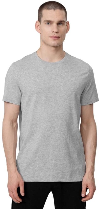 4F T-shirt Heren Lichtgrijs - Maat M