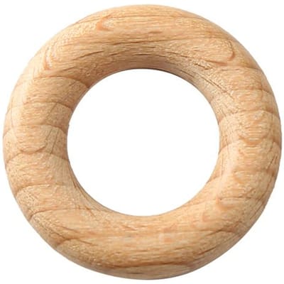 10 Stuks 30Mm25Mm Houten Ringen Baby Beuken Bijtring Natuurlijke Houten Ringen Knaagdier Voor Pasgeboren Doe-het-zelf Muziek Rammelaar Armband Accessoires Speelgoed