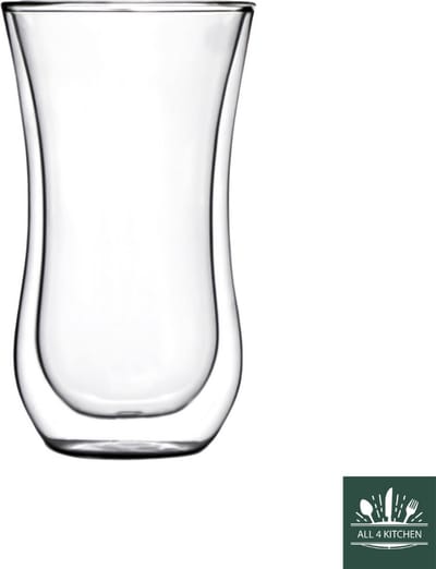 Dubbelwandige glazen - Stölzle, dubbelwandig koffie Theeglas 330 ML, coffee 'n more