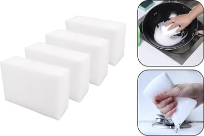 PD® - Wonderspons XXL - melamine spons - Schoonmaak spons - 4 stuks - 12 × 8 × 4 cm