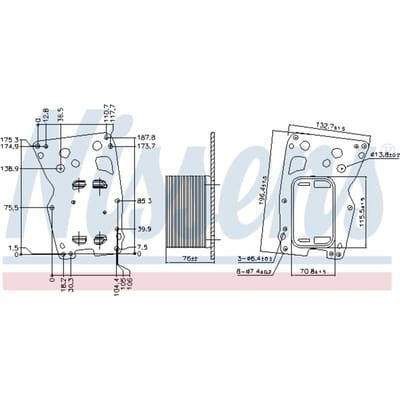 Olie radiator, motorolie NISSENS 90902