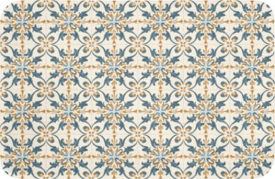 Badmat 60x40 cm - Antislip - Patroon - Klassiek - Kleurrijk - Badmatten voor badkamer - Badkamermat - Douchemat - Badkamer mat