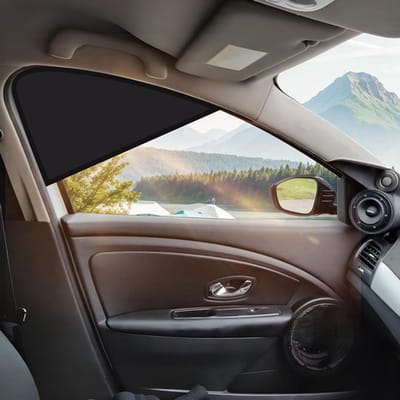 Zonwering voor autoruiten - Effectieve zonbescherming voor de voorruit van uw auto, UV-bescherming en privacy