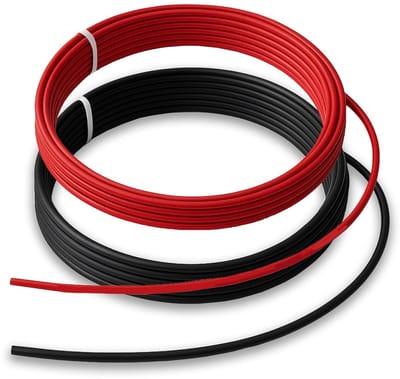 Flexibele Autokabel Set 10m 2,5mm² Rood/Zwart voor Voertuigen en Aanhangers