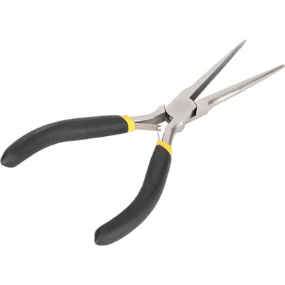Hand met lange bekkentang?Gemaakte gereedschappen Lange platbektangen Koolstofstaal Reparatie Knutselbenodigdheden