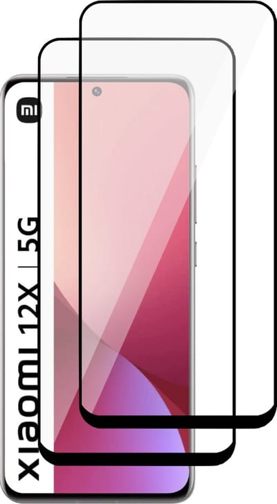 Screenprotector geschikt voor Xiaomi 12X - Gehard Glas Beschermglas Tempered Glass Volledig Dekkende Screen Protector - 2 Stuks