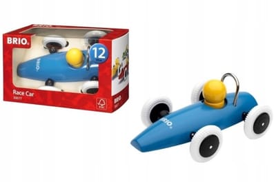 Brio Race Car Houten Speelgoed Auto Blauw - Vanaf 12 Maanden