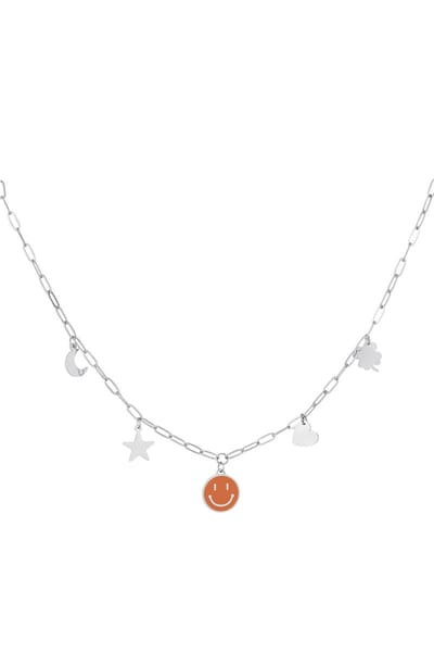 YWG - RVS schakelketting met bedels - Zilver - Stainless Steel