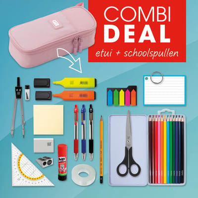 SOHO - Etui XL + Vulling - Grote etui met diverse opbergmogelijkheden - Inclusief complete vulling - In 1 klik klaar voor het nieuwe schooljaar - GB Pastel - Roze