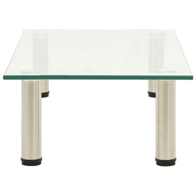 vidaXL - Tv-meubel - 60x35x17 - cm - gehard - glas - transparant