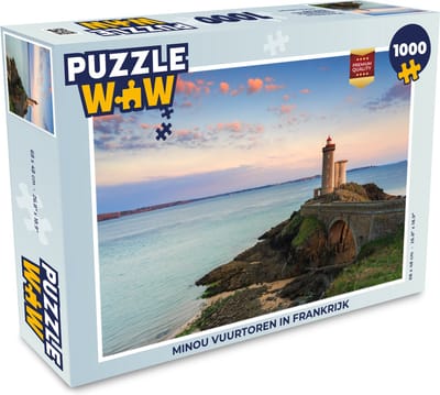 Puzzel Minou vuurtoren in Frankrijk - Legpuzzel - Puzzel 1000 stukjes volwassenen