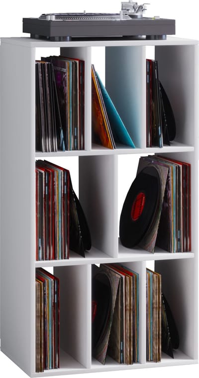 Houten platenplank Kamerscherm LP-mediumplank Archivering Schaltino