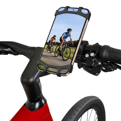 Mobiele Telefoon Houder voor op je Fiets | Geschikt voor elk toestel | Houder Telefoon | Extra Stevig | Smartphone houder | Stuur houder | 360 graden draaibaar | Motor | Racefiets | Zwart