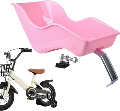 Poppenfietszitje - Poppenzitje fiets - Kinderen fietsen - Met veiligheidsriemen - 31 x 15.5 x 17.5 cm - Meerkleurig