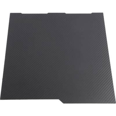 Flexibel Bouwplaat Textuur PEI Glad PET Koolstofvezel Dubbelzijdig Printbed 256x268mm 3D black
