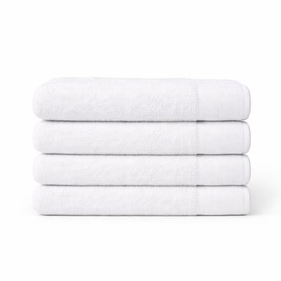 Saphira FRESH Handdoeken – 30x50 cm – Set van 4 – Wit – 100% Katoen – Ultra Zacht – Hoog Absorptievermogen – Sneldrogend – Hotelkwaliteit