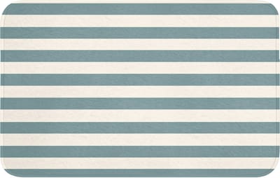 WC mat 80x50 cm - Antislip - Strepen - Modern - Blauw - Toiletmat - Vloermat - Douchemat - Toilet tapijt - Toiletmatten