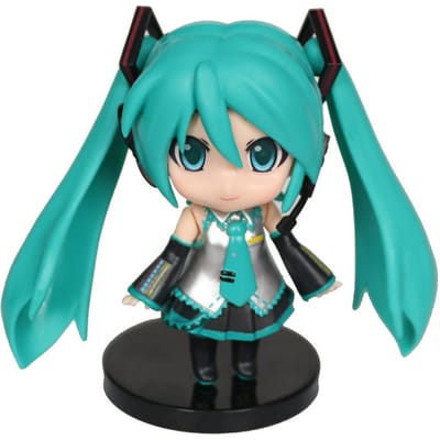 Japanse Anime Figuur 9/15cm Hatsune Miku kawaiii meisje Zittend op een stoel PVC Model Poppen Speelgoed Collectie Kerstcadeau