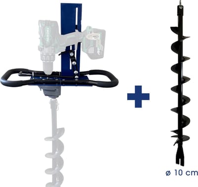 EGI RJ110 - Accuboor boorhouder met 100mm boor - voor eigen accuboor - uitgaande as 20 mm - Elektrische grondboor