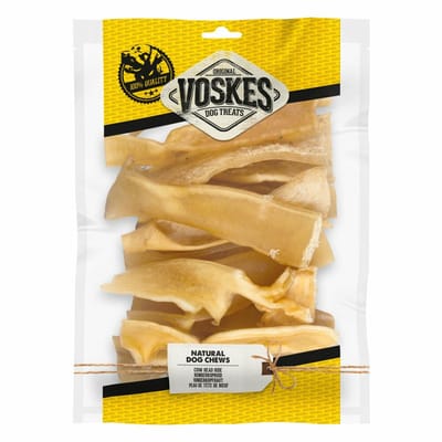 Voskes Hondensnacks Runderkophuid Stukken - 8 x 500 gr - Voordeelverpakking