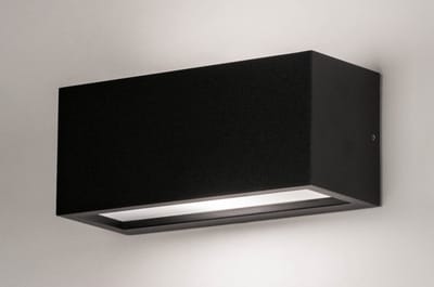 Lumidora Wandlamp 73740 - Voor buiten - LEVY - E27 - Zwart - Kunststof - Buitenlamp - IP54
