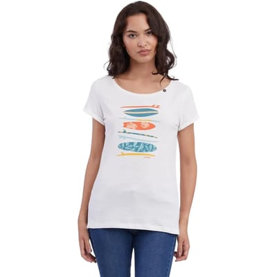 Dames-T-shirt Ragwear Fllorah Print B Gots