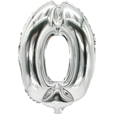 Papstar 86830, Speelgoed ballon, Polyethyleentereftalaat (PET), Zilver, Aantal, 200 mm, 350 mm