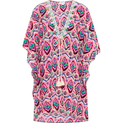 IZIA Kimono Dames Roze Veelkleurig