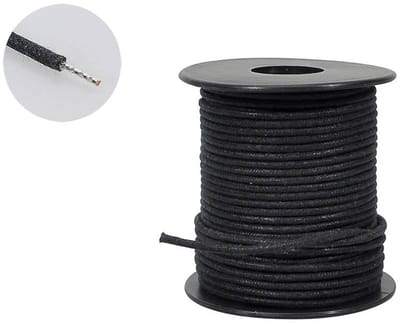 Boston PBW50/BK Push Back Wire – Zwart, 15,2 m, USA Made (Gavitt)