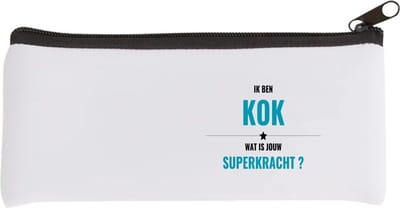 Akyol - ik ben kok wat is jouw superkracht? Etui - Kok - iemand die goed kan koken - mensen die kok zijn - kook liefhebbers - verjaardagscadeau - verjaardag - cadeau - kado - geschenk - gift - 20 bij 9 cm