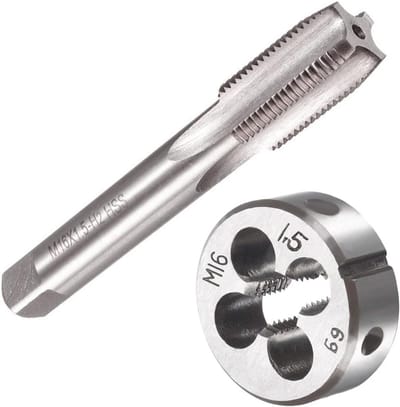 M16 x 1,5 Tap- en Schroefdraadset HSS met Rechte Spline voor Metaalbewerking
