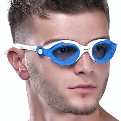 Zwembril met Brede Zicht, UV-bescherming, Antivervaging, en Lekvrij Ontwerp voor Binnen en Buiten - Verstelbare Siliconen Strap voor Volwassenen en Kinderen