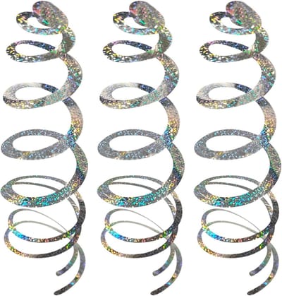 Set van 3 Reflecterende Spiralige Vogelafschrikkers voor Balkon en Windbescherming tegen Duiven