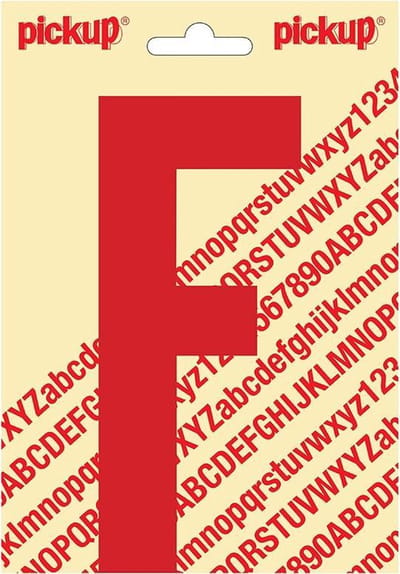 Pickup plakletter Nobel 150mm rood F - 31022150F
