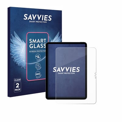 2 Stuks Savvies Screenprotector - geschikt voor Apple iPad Air 11" M4 2026 (Portret-Modus) - beschermfolie glas transparant