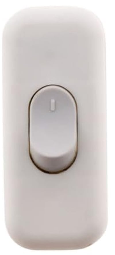Bipolaire Schakelaar 2A Voor Verlichting - Compact, Duurzaam En Modern Ontwerp - Geschikt Voor Binneninstallaties - Wit
