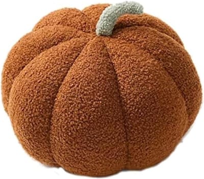 Decoratieve Pompoen Kussen - Sofa Kussen voor Halloween, Fotografie en Thuisdecoratie - 28cm Bruin