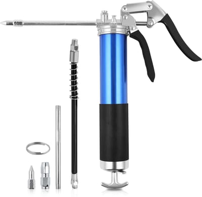 Vetspuit Pneumatische vetspuit Vetspuit 8000 PSI Blauw Vetspuit Aluminium Hand vetspuit 400cc
