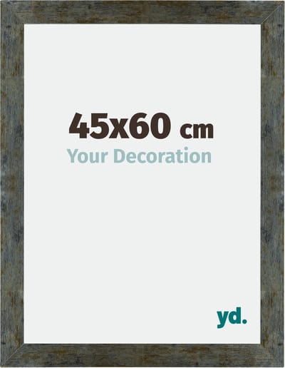Your Decoration - Fotolijst 45x60 cm - MDF - Blauw Goud Gemeleerd - Mura